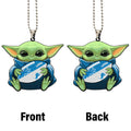 Detroit Lions Ornament Baby Yoda Car Accessories - Gearcarcover - 4