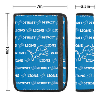 Detroit Lions Seat Belt Covers Sporty Team Collection - Gearcarcover - 1