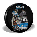 Detroit Lions Spare Tire Covers Horror Characters Car Accessories - Gearcarcover - 3