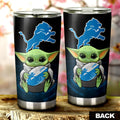 Detroit Lions Tumbler Cup Custom Car Accessories For Fan - Gearcarcover - 2