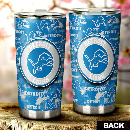 Detroit Lions Tumbler Cup Custom Car Accessories - Gearcarcover - 2