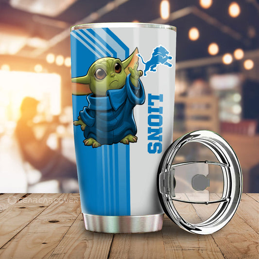 Detroit Lions Tumbler Cup Custom Car Accessories - Gearcarcover - 1