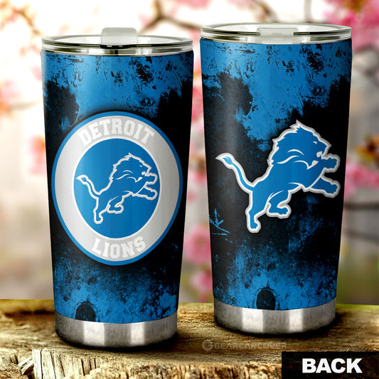 Detroit Lions Tumbler Cup Custom Car Accessories - Gearcarcover - 1