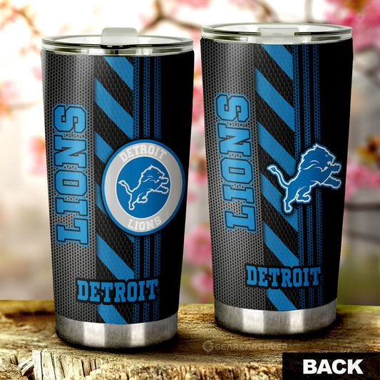 Detroit Lions Tumbler Cup Custom Car Accessories - Gearcarcover - 1