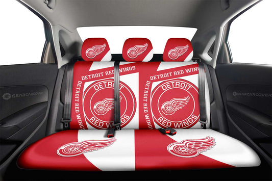 Detroit Red Wings Car Back Seat Cover Custom Car Accessories For Fans - Gearcarcover - 2
