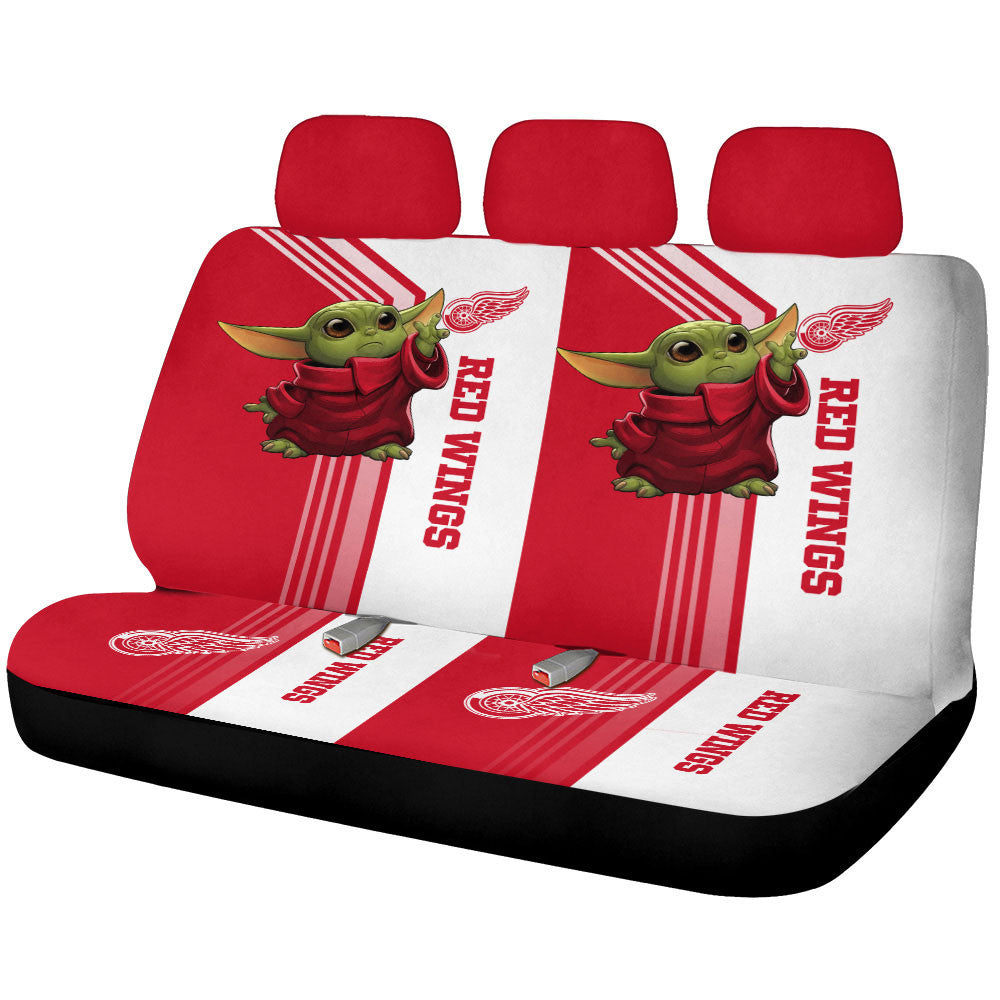 Detroit Red Wings Car Back Seat Covers Custom Car Accessories - Gearcarcover - 1