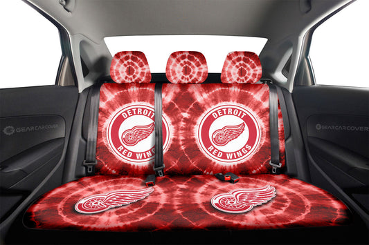 Detroit Red Wings Car Back Seat Covers Custom Tie Dye Car Accessories - Gearcarcover - 2