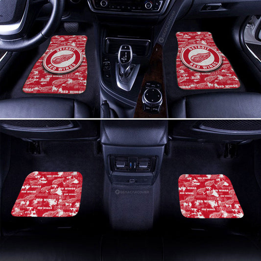 Detroit Red Wings Car Floor Mats Custom Car Accessories - Gearcarcover - 2