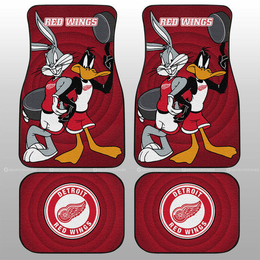 Detroit Red Wings Car Floor Mats Custom Car Accessories - Gearcarcover - 1