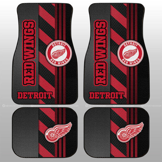 Detroit Red Wings Car Floor Mats Custom Car Accessories - Gearcarcover - 1