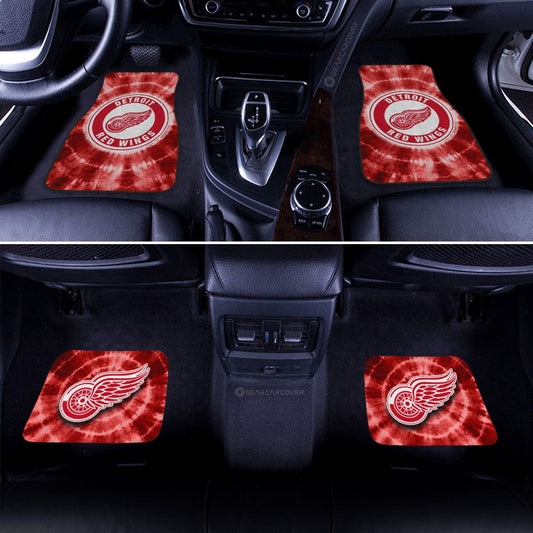 Detroit Red Wings Car Floor Mats Custom Tie Dye Car Accessories - Gearcarcover - 2