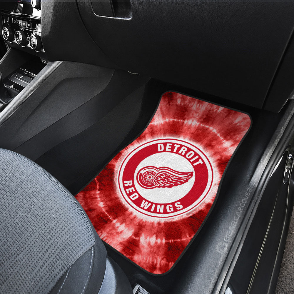 Detroit Red Wings Car Floor Mats Custom Tie Dye Car Accessories - Gearcarcover - 3
