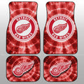 Detroit Red Wings Car Floor Mats Custom Tie Dye Car Accessories - Gearcarcover - 1