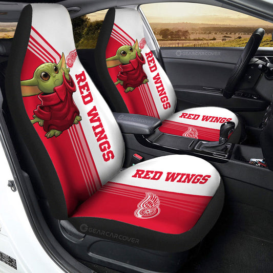 Detroit Red Wings Car Seat Covers Baby Yoda Car Accessories - Gearcarcover - 2