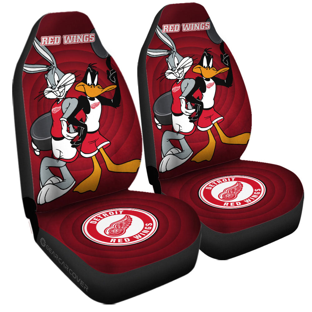 Detroit Red Wings Car Seat Covers Custom Car Accessories - Gearcarcover - 3