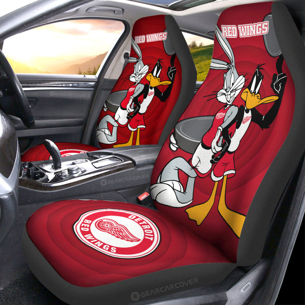 Detroit Red Wings Car Seat Covers Custom Car Accessories - Gearcarcover - 1