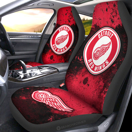 Detroit Red Wings Car Seat Covers Custom Car Accessories - Gearcarcover - 1