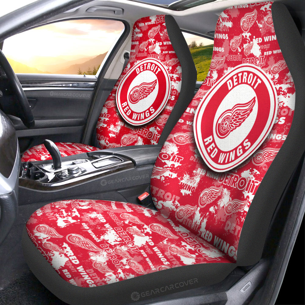 Detroit Red Wings Car Seat Covers Custom Car Accessories - Gearcarcover - 1
