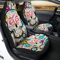 Detroit Red Wings Car Seat Covers Custom Sugar Skull Car Accessories - Gearcarcover - 2
