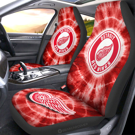 Detroit Red Wings Car Seat Covers Custom Tie Dye Car Accessories - Gearcarcover - 1