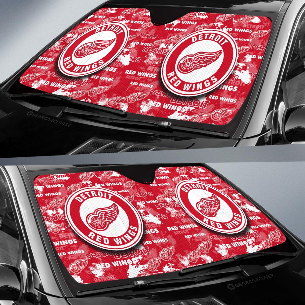 Detroit Red Wings Car Sunshade Custom Car Accessories - Gearcarcover - 2