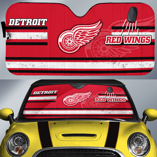 Detroit Red Wings Car Sunshade Custom Car Accessories - Gearcarcover - 1