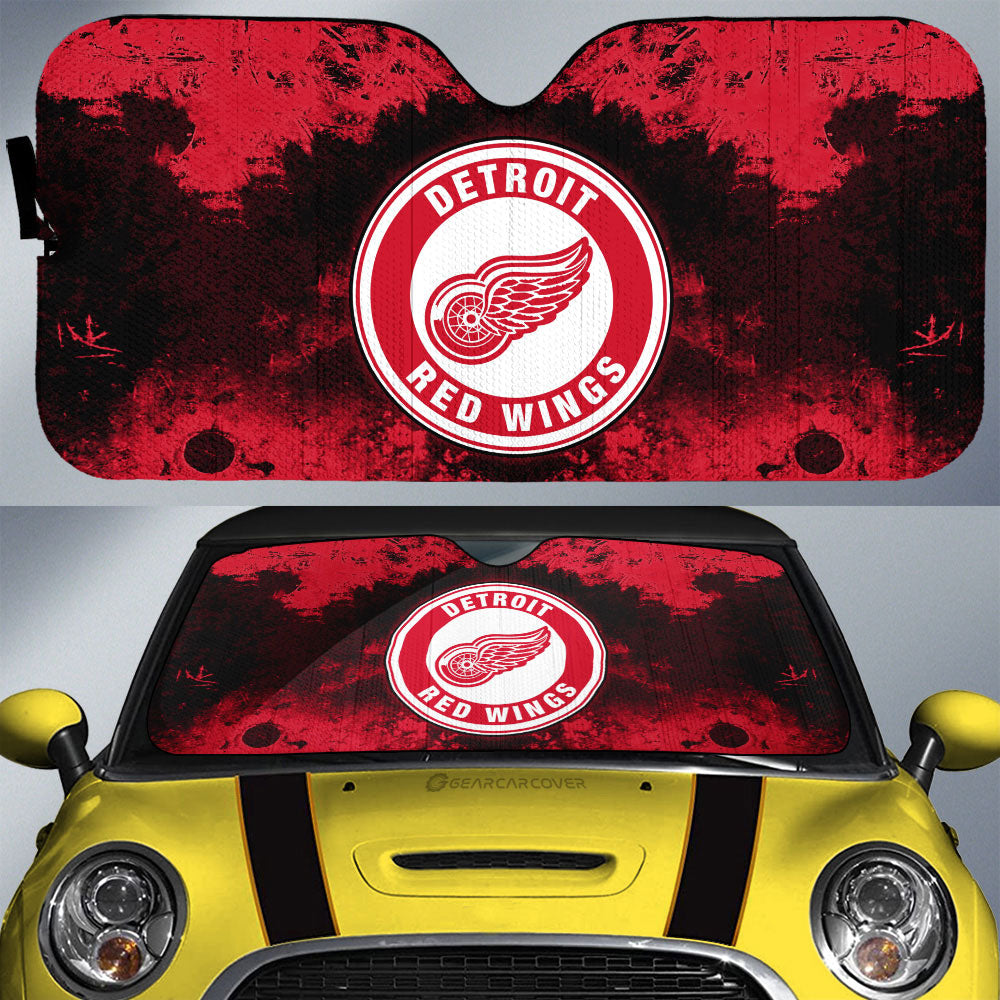 Detroit Red Wings Car Sunshade Custom Car Accessories - Gearcarcover - 1