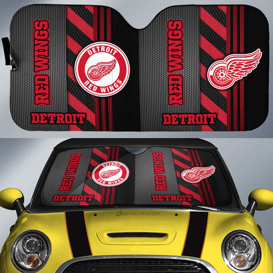 Detroit Red Wings Car Sunshade Custom Car Accessories - Gearcarcover - 1