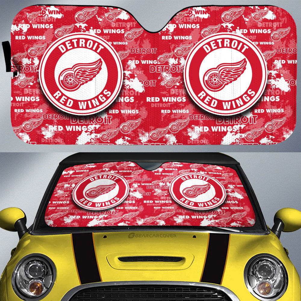 Detroit Red Wings Car Sunshade Custom Car Accessories - Gearcarcover - 1