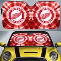 Detroit Red Wings Car Sunshade Custom Tie Dye Car Accessories - Gearcarcover - 1