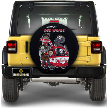 Detroit Red Wings Spare Tire Covers Horror Characters Car Accessories - Gearcarcover - 1