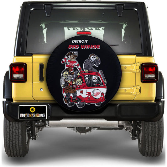 Detroit Red Wings Spare Tire Covers Horror Characters Car Accessories - Gearcarcover - 1