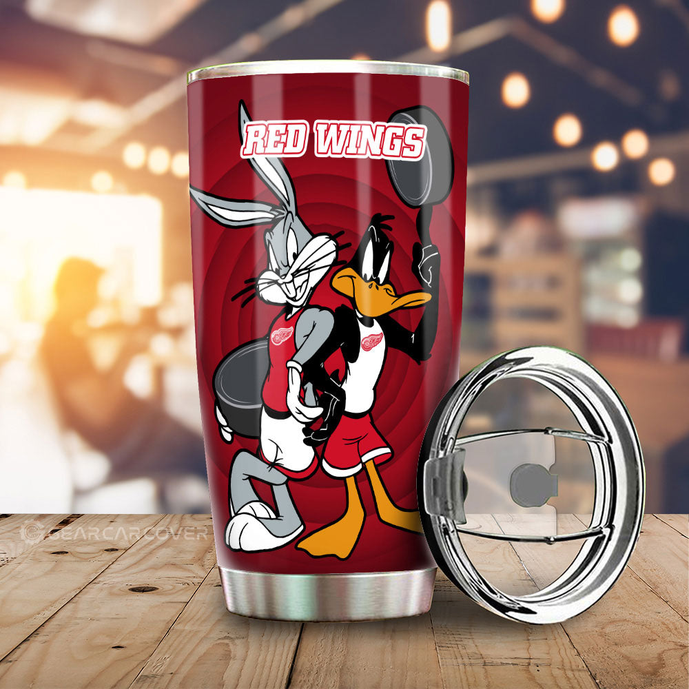 Detroit Red Wings Tumbler Cup Custom Car Accessories - Gearcarcover - 2