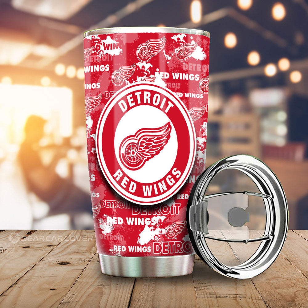 Detroit Red Wings Tumbler Cup Custom Car Accessories - Gearcarcover - 1