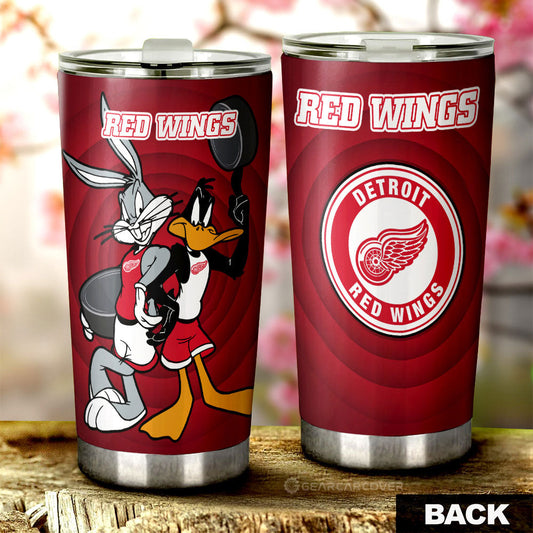 Detroit Red Wings Tumbler Cup Custom Car Accessories - Gearcarcover - 1