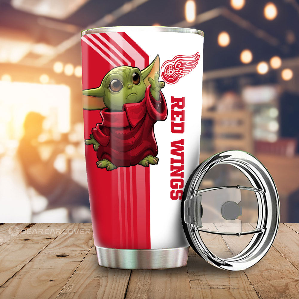 Detroit Red Wings Tumbler Cup Custom Car Accessories - Gearcarcover - 1