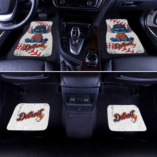 Detroit Tigers Car Floor Mats Stitch Theme Collection - Gearcarcover - 2