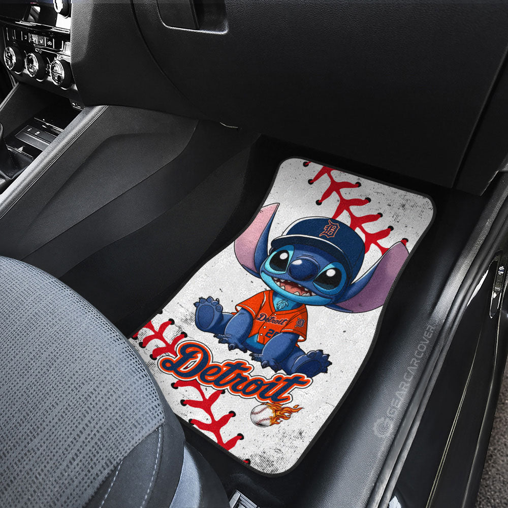 Detroit Tigers Car Floor Mats Stitch Theme Collection - Gearcarcover - 3