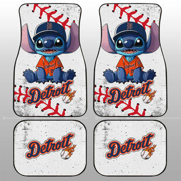 Detroit Tigers Car Floor Mats Stitch Theme Collection - Gearcarcover - 1