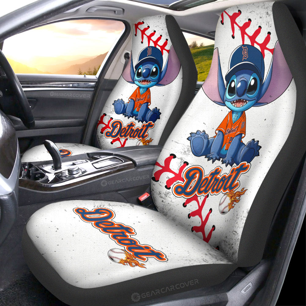 Detroit Tigers Car Seat Covers Stitch Theme Collection - Gearcarcover - 1