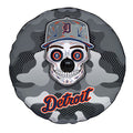 Detroit Tigers Spare Tire Covers Camera Hole Skull Theme Collection - Gearcarcover - 4