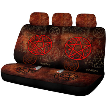 Devils Trap Car Back Seat Covers Custom Supernatural Car Accessories - Gearcarcover - 1