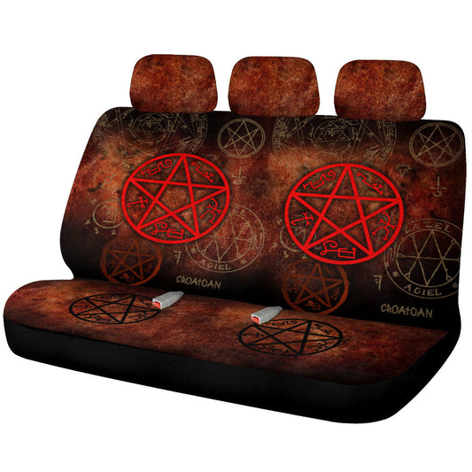 Devils Trap Car Back Seat Covers Custom Supernatural Car Accessories - Gearcarcover - 1