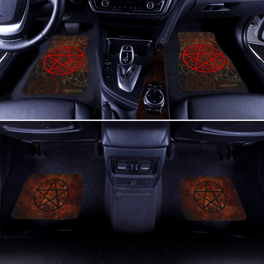 Devils Trap Car Floor Mats Custom Supernatural Car Accessories - Gearcarcover - 2