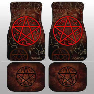 Devils Trap Car Floor Mats Custom Supernatural Car Accessories - Gearcarcover - 1