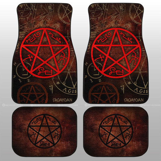 Devils Trap Car Floor Mats Custom Supernatural Car Accessories - Gearcarcover - 1