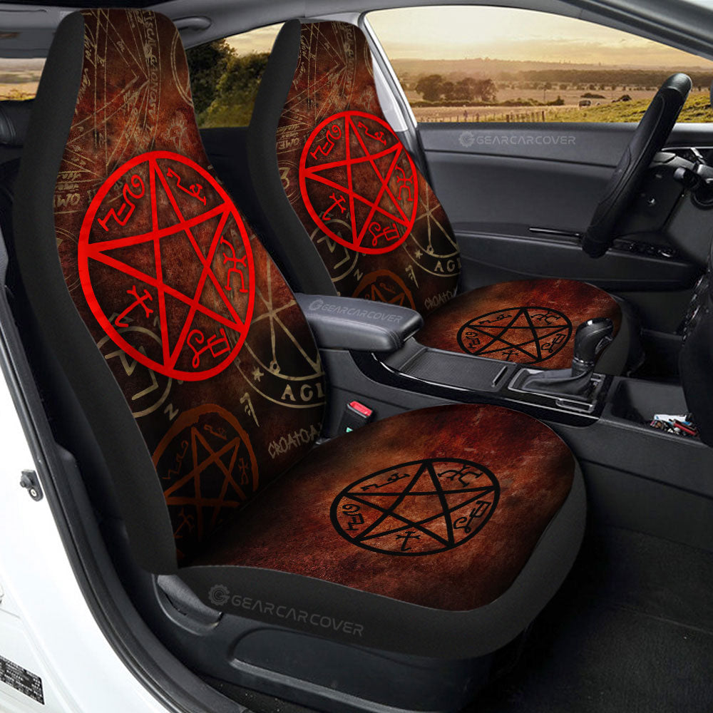 Devils Trap Car Seat Covers Custom Supernatural Car Accessories - Gearcarcover - 2