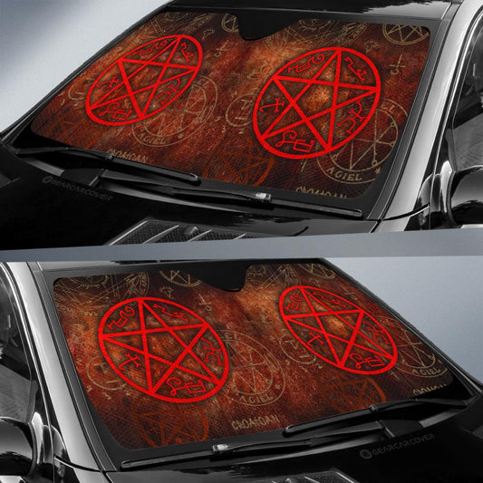 Devils Trap Car Sunshade Custom Supernatural Car Accessories - Gearcarcover - 2