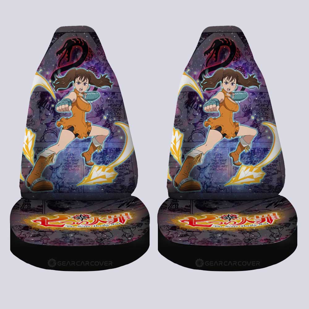 Diane Car Seat Covers Custom Galaxy Manga Style - Gearcarcover - 4