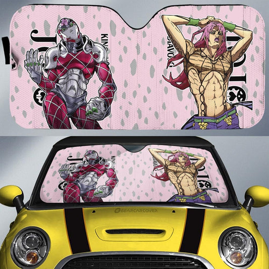 Diavolo Car Sunshade Custom -Bizarre-Adventure - Gearcarcover - 1